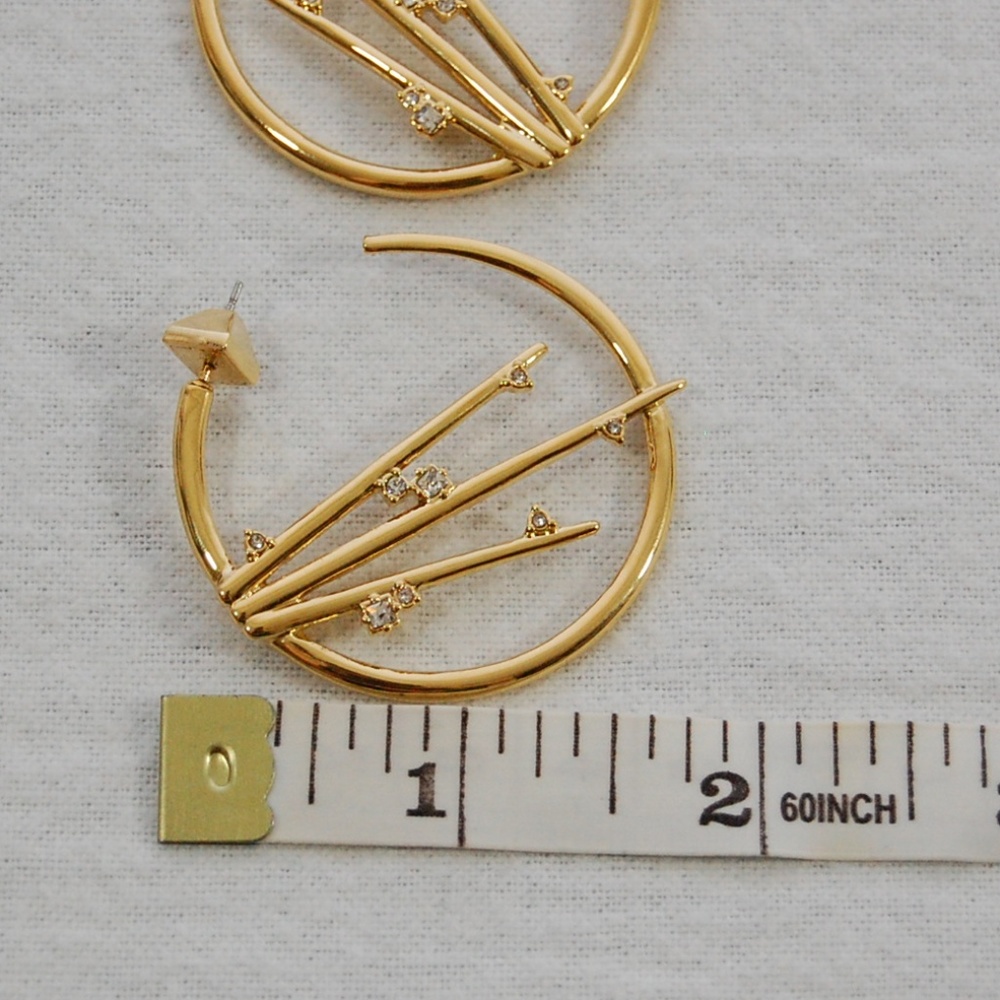 SOLD -- NWOT: Alexis Bittar Crystal Spike Hoops - Picture 8 of 8